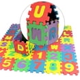 thumbnail image 3 of Alfombra De Espuma EVA Cuadrada Con 72 Piezas De Alfabetos Y Números Para Gatear Para Bebés Sunnimix Puzzle Play Foam para niños, 3 of 8