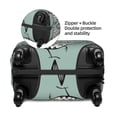 thumbnail image 4 of Disketp Hand Drawn Chickens Elastic Travel Luggage Cover Travel Suitcase Protective Cover For Trunk Case Apply To 18''-32'' Suitcase Cover (Luggage not included)-Small, 4 of 9