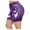 Purple, variant on Shorts for Women Trendy Summer 2025 Basic Bike Compression Workout Leggings Yoga Capris Loose High Waisted Short S-3XL