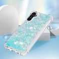 thumbnail image 5 of Slim Fit Phone Case for Samsung Galaxy A14, Glitter Liquid Quicksand Effect Silicone Soft TPU Case with Camera Lens and Screen Protection for Galaxy A14 5G/4G,LSWT Silvery Blue, 5 of 14