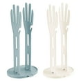 thumbnail image 2 of 2 PCS Kitchen Glove Holder Kitchen Glove Stand Holder Rubber Glover Drying Dryer Rack Reusable Rubber Mitten Clothes Drying Rack for Dish Gloves and Rags,White and Blue, 2 of 9