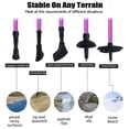 thumbnail image 5 of IC ICLOVER Pair 2 Trekking Walking Hiking Sticks Poles Quick Lock Adjustable Alpenstock 25.5" to 64.9" for All Heights, Durable & Lightweight Aluminum, Purple, 5 of 9