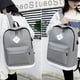 thumbnail image 3 of Mochila Para Acampar Al Aire Libre De 3 Uds., Bolso De Hombro Resistente Al Desgaste Con Bandolera, Bolso De Mano, Mochila Escolar De Estilo Coreano Con Cable Usb Sweethay AP007924-01, 3 of 6
