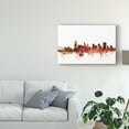 thumbnail image 3 of Trademark Fine Art 'Memphis Tennessee Skyline Red II' Canvas Art by Michael Tompsett, 3 of 4
