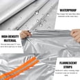 thumbnail image 5 of Eluto Silver, Polyester, Universal Fit, Sedan/SUV Cover, 177" x 69" x 59", 5 of 9