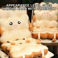 thumbnail image 6 of Holloyiver Toast Bread Plush Pillows, Bread Shape 3 Styles Funny Food Bread Pillow Cushion, Facial Expression Stuffed Plush Toast Sofa Pillow, Food Cushion Stuffed Toy for Home Office Decor, 6 of 9