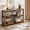 Retro color, variant on 3-Tier Wood Storage Console Table, 47 Inch Narrow Sofa Entryway Table for Living Room, Hallway, Behind Couch