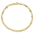 thumbnail image 2 of Auriga Fine Jewelry 925 Sterling Silver Gold-tone 7.5 inch Heart and Cross Bracelet for Women, 2 of 6