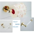 thumbnail image 4 of Bathroom Hardware Set Acrylic Gold - Bathroom Accessories Set Towel Bar Towel Rack Set - Wall Mounted Bath Towel Holder Toilet Paper Holder Set 4 Pieces, 4 of 4