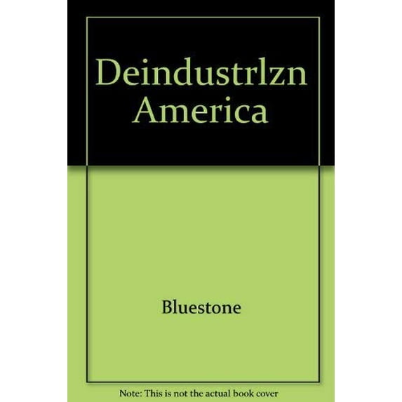 Pre-Owned Deindustrlzn America (Paperback) 0465015913 9780465015917