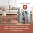 thumbnail image 5 of nuLOOM Evania Striped Machine Washable Area Rug, 8' 10" x 12', Evania Light Grey, 5 of 5