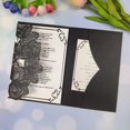 thumbnail image 2 of Tarjetas de invitación de boda con hojas cortadas con láser, bolsillo elegante para Halloween, cubierta de felicitación de tarjeta de tres pliegues para fiesta, 10 unidades por lote, 2 of 3