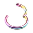 thumbnail image 1 of CUITING 1 Pc 16G 14G Hinged Segment Hoop Ring Stainless Steel Lip Nose Septum Piercing, 1 of 8
