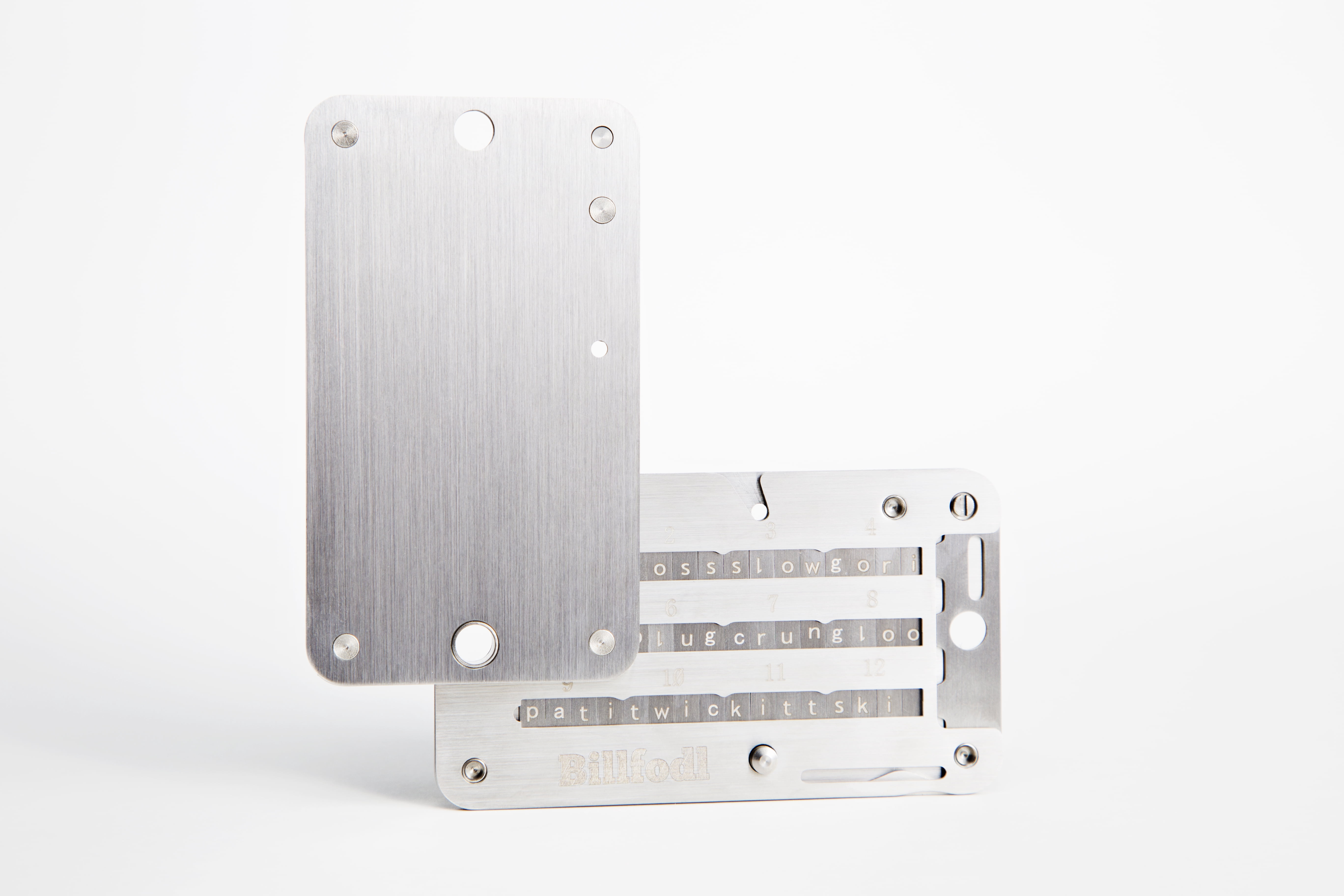 Billfodl Crypto Seed Phrase Backup Wallet- Stainless Steel