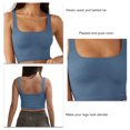 thumbnail image 4 of Sleeveless Tank Top,Women Ribbed Tank Top Ribbed Tank Top Pure Color Tank Top Custom Engineered, 4 of 5