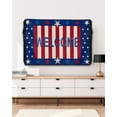 thumbnail image 5 of 4th of July Welcome Stripes Outdoor TV Cover 40 to 43 Inch Weatherproof, Blue Red Star Independence Day 600D Oxford TV Covers with Waterproof Zipper, Outside Flat TV Screen Protector 40"Wx25"Hx4.5"D, 5 of 7