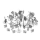 thumbnail image 1 of Naiovety 100 juegos de pendientes de base en blanco para hacer postes, tapones para pendientes, conector inferior, accesorio para pendientes, suministros Artesanía Color Acero/ 8mm Naiovety HA061131-05, 1 of 6