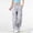 Gray women's cargo pants a1, variant on Cagogo Women's Elastic Waist Cargo Pants Casual Loose Flowy Streetwear Long Pants Travel Hiking Work Trousers Fashionable Drawstring, Khaki 2XL