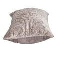 thumbnail image 3 of Taupe Quilted Velvet Lumbar Throw Pillow, 3 of 3