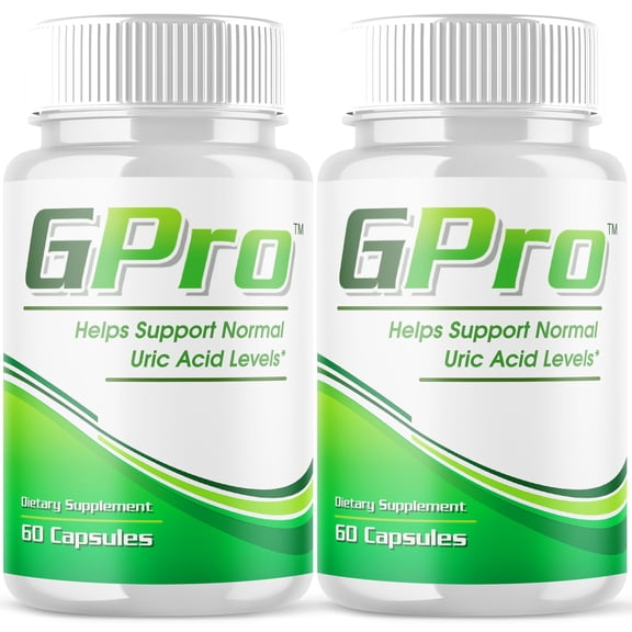 GPro Pills Advanced Formula Vitamin Supplement Uric Acid Level Support 120 Capsules