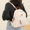 thumbnail image 4 of Casual Daypack for Women Two Tone Adjustable Strap Lightweight Multi Pocket Zipper Travel Backpack,for Daily Commute Travel Use, 4 of 6