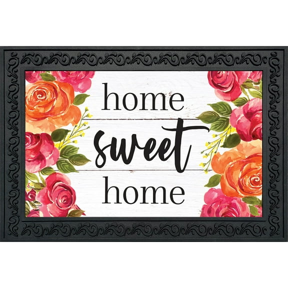 Briarwood Lane Farmhouse Home Sweet Home Floral Doormat