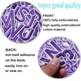 thumbnail image 4 of DoxQcs 72Pcs Iron on Letters & Numbers Patches, Embroidered Alphabet A-Z & 0-9 Applique for Clothes Jeans Hats DIY Crafts, 4 of 6