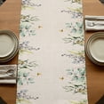 thumbnail image 5 of Table Runners 108 Inches Long Dress Scarves, Red Poppy Farmhouse Coffee/Dining/Kitchen Table Runner for Living Room, Farmhouse Country Vintage Flower Leaf Plant 13x108 Inch, 5 of 9