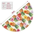 thumbnail image 3 of Picia Hawaiian Pineapples And Hibiscus Flowers Print Christmas Tree Skirt , Christmas Tree Skirt Ornaments for Merry Christmas Holiday Party Decorations Indoor Outdoor-36", 3 of 7