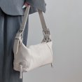 thumbnail image 3 of Bolso Hombro Casual PU Cuero Motociclista Axila Bolso Mujer Monedero (Blanco), 3 of 9