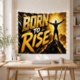 thumbnail image 5 of Muscular Male Figure with Silhouette Standing Triumphantly Atop, Mystical Fantasy for Space Lovers, Galaxy Room Decor, Housewarming Gift, Tapestry Wall Hanging for Bedroom and Dorm, 5 of 7
