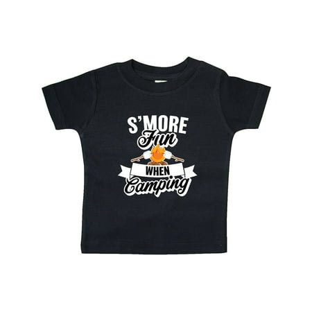 

Inktastic S more Fun When Camping with Campfire Gift Baby Boy or Baby Girl T-Shirt