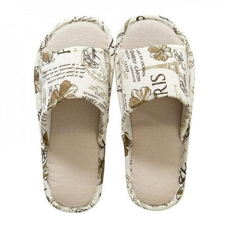 

Linen Indoor Home Slippers For Men And Women Home Garden Household Commodities Slippers