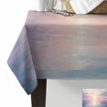 thumbnail image 3 of Ocean Seagull Tablecloth Rectangle Table Cloth 60x84 , Waterproof Tablecloth Outdoor Table Cloth, Pink Blue Sunset Clouds Gradient Landscape Washable Table Cover for Kitchen Dining Party, 3 of 8