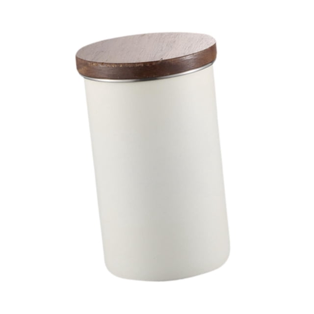 Recipiente de almacenamiento de alimentos frasco de almacenamiento de cocina de acero inoxidable, frasco sazonante sellado recipiente para de beige l