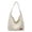 White, variant on DGMIOCS Corduroy Shoulder Bag Winter Fall Fashion Crescent Hobo Bag Womens Mens Wide Strap Tote Handbag Solid Color 2026 Brown
