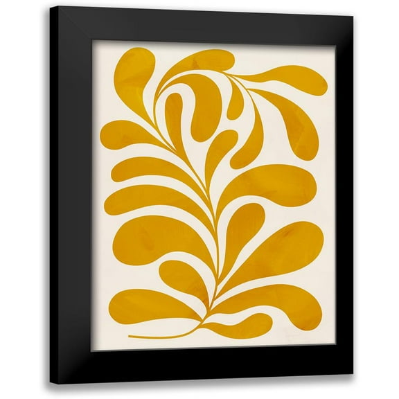 Popp, Grace 12x14 Black Modern Framed Museum Art Print Titled - Goldenrod II