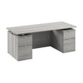 thumbnail image 1 of Stratus 72W Standing Desk with Drawers & Panel in Platinum Gray -Engineered Wood, 1 of 8