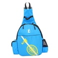 thumbnail image 2 of Bolsa de raqueta de profesional Múltiples bolsillos Regalo ligero Mochila de raqueta de resistente al agua duradera para jugadores princip Azul Baoblaze soporte para raquetas de tenis, 2 of 6