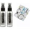 The Solution Lens Cleaner Spray 2-2oz Alcohol Free Eyeglass Lens Cleaning Spray & 1 Microfiber Cleaning Cloth for Glasses, Lens, Screens