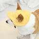 thumbnail image 3 of Gorro para perro con orejas de rocío, bonito gorro de pescador para mascotas, parasol, protector solar Corgi, gorro amarillo pequeño, 3 of 6