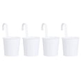 thumbnail image 1 of 4 Pcs Pots de Fleurs Suspendus en Fer Vase Décoration pour Balcon, 1 of 9