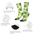 thumbnail image 3 of Vsdgher Green Kiwi Crew Socks for Men & Women, Breathable Casual Athletic Ankle Socks, 3 of 6