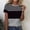 Gray, variant on Blouses for Women Loose Casual Tops Short Sleeve Striped Tunic Ladies Shirts Trendy