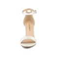thumbnail image 2 of BLISSFUL STEP Ensemble Chaussures pour Femmes Sandales à Talon Bloc à Bride à la Cheville avec Boucle Blanc 8, 2 of 8