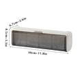 thumbnail image 5 of Tuvgenk Wall Mounted Seasoning Storage Set Transparent 12x3x3 inch No Drill Kitchen Spice Organizer Multi-Compartment Labeled Plastic Silver for Salt, 5 of 5