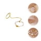 thumbnail image 2 of 1pc Cadena simple Anillo de dedo creativo Retro Retro Anillo de perla Ring Chic Ring de cadena, 2 of 5