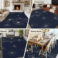 thumbnail image 5 of Large Area Rugs for Living Room Bedroom, Navy Blue 6'x9' Rug Washable Carpet Runner Indoor Outdoor, Spring Flora Non Slip Floor Mats Rug for Kitchen, Playroom, 5 of 8