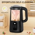 thumbnail image 6 of Nut Milk Maker Machine, 28oz 8-in-1 Automatic Silent Soy Milk Maker for Homemade Almond Oat Coconut & Plant-Based Drinks with Delay Start Keep Warm Self-Cleaning Boil Water Black, 6 of 6
