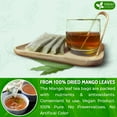 thumbnail image 4 of FreshDrinkUS, Premium 60 Mango Leaf Tea Bags, 100% Natural& Pure from Mango Leaves. Loose Leaf Mango Herbal Tea. Mango Leaf Tea. No Sugar, No Caffeine, No Gluten, Vegan., 4 of 9